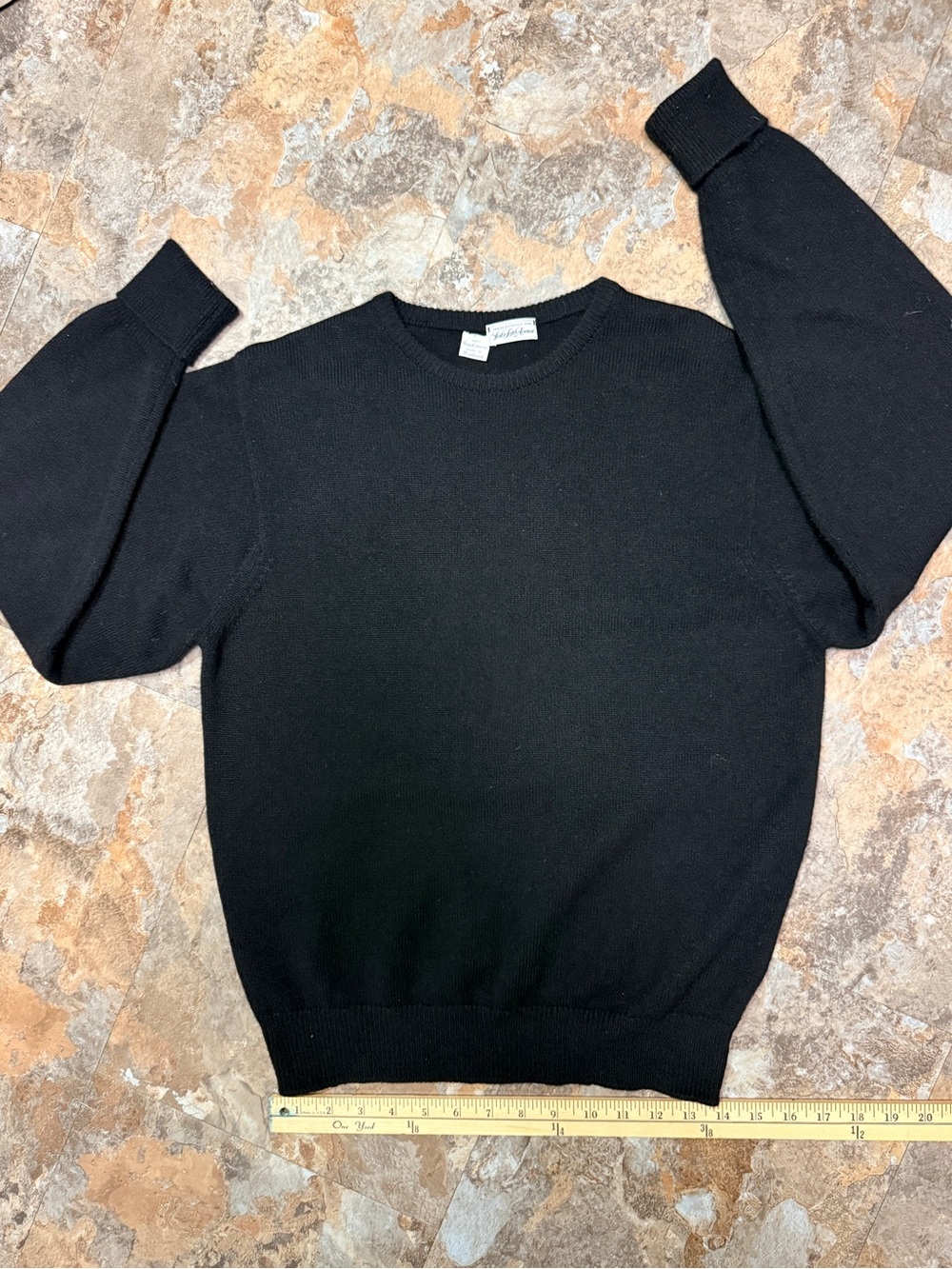 Vintage black cashmere sweater by Saks Fifth Avenue